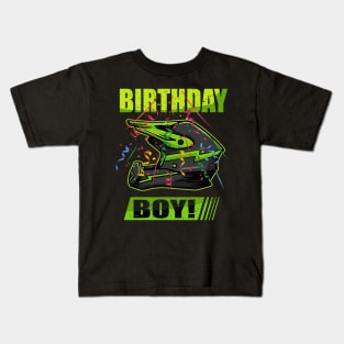 Birthday Boy MX Dirt Bike Motocross tee Kids T-Shirt